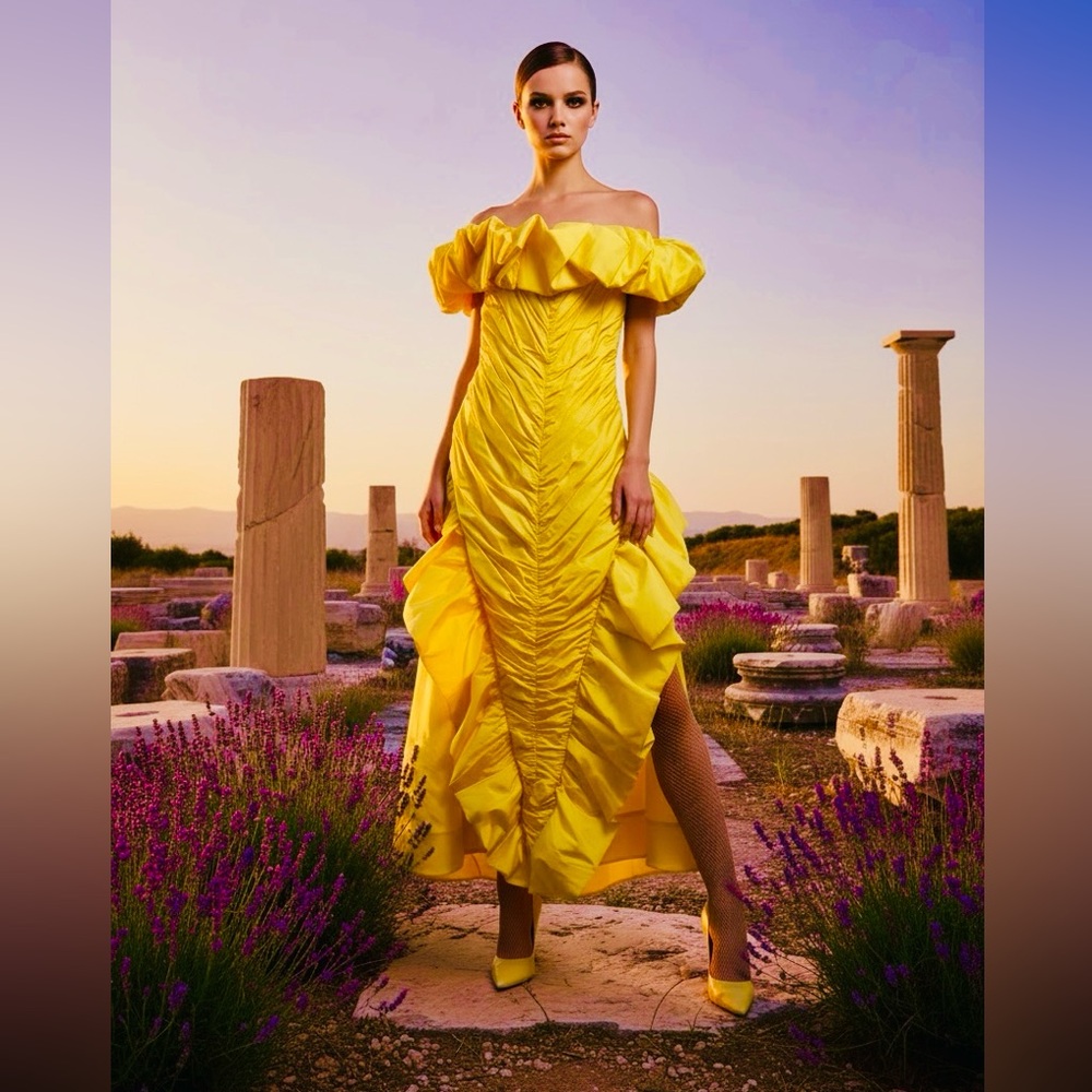 MARTHA vintage couture 80s gown